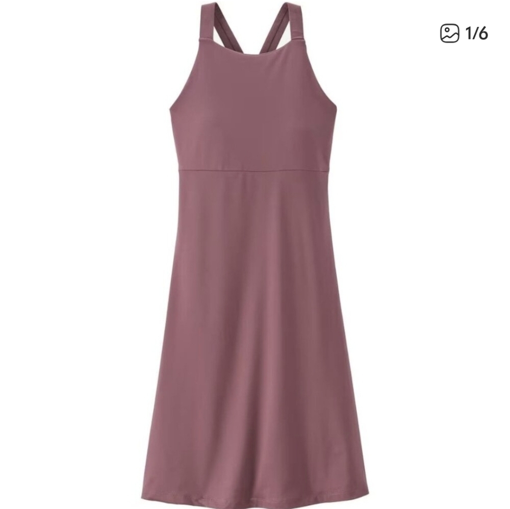 Patagonia Magnolia Spring Dress Evening Mauve Size Medium